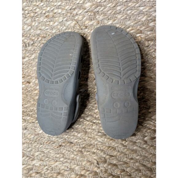 Crocs Classic Slip-On Clogs - Gray - Men's 6 Women's 8 Casual Comfort Sandals - Picture 7 of 8